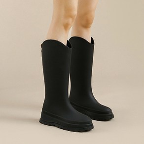 지디오 여성 레인부츠 4.5CM 키높이 장화 롱 부츠 장마