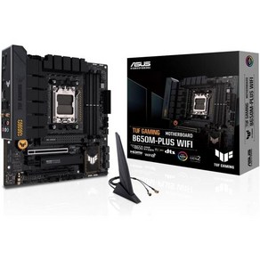 ASUS TUF 게이밍 B650-PLUS WIFI AMD B650 AM5 Ryzen™ 데스크탑 9000 8000 및 7000 ATX 메인보드 14개 전원 단계 PCIe® 5.0, mATX, TUF B650M-PlusDDR5WiFi 6