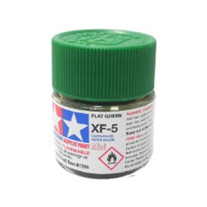 (81705) 타미야 아크릴 도료 XF-5 플랫 그린 무광 10ml