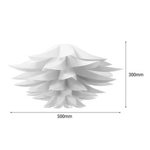 북유럽 모던 연꽃 전등갓 플라스틱 램프 커버 천장 샹들리에 걸이, A