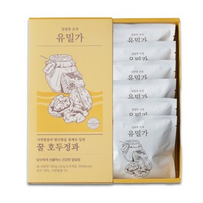 유밀가 수제 꿀 호두정과 30g 6개입 1세트, 1개, 180g