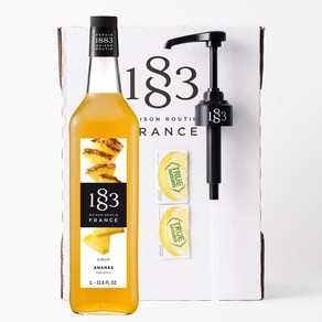 1883 파인애플 시럽 1000ml+1883 시럽펌프(트루시트러스 사은품)