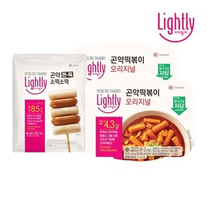 곤약 떡볶이 300g x 2개 + 소떡소떡 500g(100g 5입), 곤약떡볶이 마라 2개 + 소떡소떡, 500g