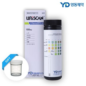 영동제약 유리스캔 소변검사 키트 케톤 당뇨 단백뇨 소변컵 무료 1종 2종 4종 7종 10종, 4종+소변컵, 1개, 100매입
