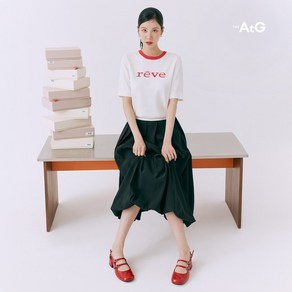 더엣지 25ss 플리츠 벌룬 스커트