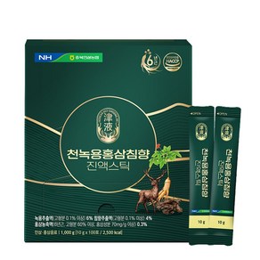 농협 동의삼 천녹용홍삼침향 진액스틱 10g x 100포, 100개