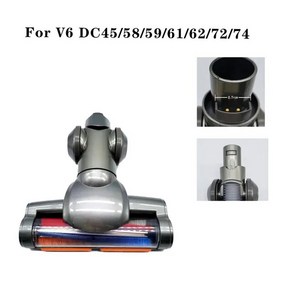 다이슨 dyson 호환 V15 V8 V10 V11 V7 V6 진공 청소기 액세서리 DC45 DC58 DC35 부착 롤러 브러시 헤드 매트 카펫 러그, 05 V6 DC45 58 59 61, 1개