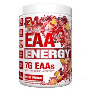 EVLUTIONNUTRITION EAA 에너지 필수아미노산 프루트 펀치 맛, 1개, 357g