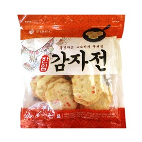 롯데 한입 감자전 500g/냉동 에어프라이어 부침개 전 전통주 막걸리 안주 야식 반찬 간식, 1개, 500g