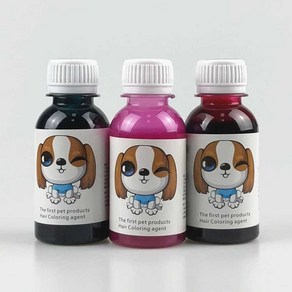 강아지 염색약 애완용 염색 펫 전용 모발 헤어 크림 털 비숑 말티즈 애견, 15. 제비꽃 100ML, 1개