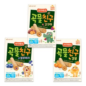 아이배냇 곡물친구, 40g, 고구마+블루베리+감귤