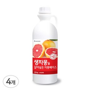 대상 생자몽을 갈아넣은 자몽베이스, 1.8L, 4개