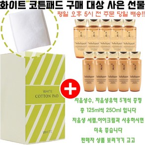 화이트코튼 구매시 자음생수 25ml 5개 자음생유액 25ml 5개 증정(자음생 2종 125ml/빠른발송), 1개