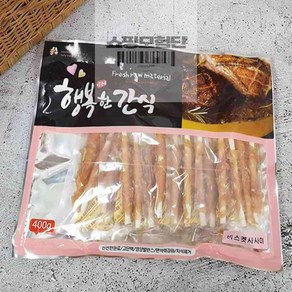 수제간식 첼시 비스켓사사미 400g 대용량 애견간식, 1개