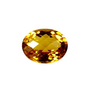 황수정 오발 컷팅원석 천연원석 14.4ct