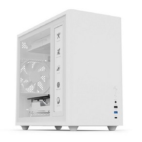 데이븐 DAVEN U350 미니타워 컴퓨터 PC 케이스 (화이트)