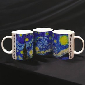 명화 머그컵 MUG 고흐_별이 빛나는 밤 머그잔, 1개