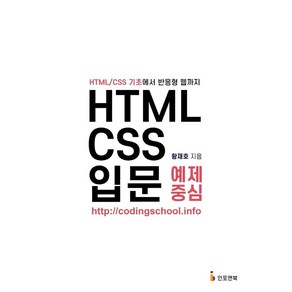 HTML/CSS 입문 예제 중심:HTML/CSS 기초에서 반응형 웹까지, 인포앤북