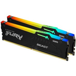 킹스턴 퓨리 비스트 RGB 32GB(2x16GB) 5200MT/s DDR5 CL36 데스크톱 메모리 키트 2개  적외선 동기화 기술 AMD 엑스포 플러그 앤 플레이 KF552, 5200MT/s_16GB (2x8GB)