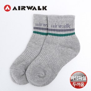 3켤레 에어워크 아동 중목 링글 스포츠 파일 가을 겨울 양말