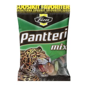 Faze Panttei ('Panthe') Mix of Liquoice & Fuity Wine Gum 파제르 판테리('팬더') 감초와 과일 와인 젤리 캔디 믹스 180g, 1개