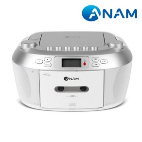 아남 MP3CD 카세트포터블 A-330BT USB인식 블루투스 FM AM 라디오 AUX, 1개