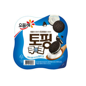 요플레 토핑 쿠앤크125g 냉장무료배송, 125g, 12개