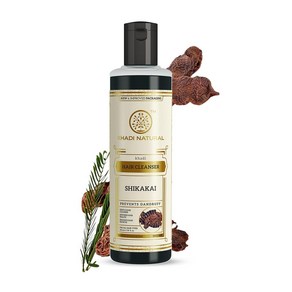 인도 카디 Khadi Natural Shikakai 샴푸 시카카이 천연 헤어클렌저 건강한 모발을 위한 영양 샴푸 모든 모발 유형에 적합 210ml