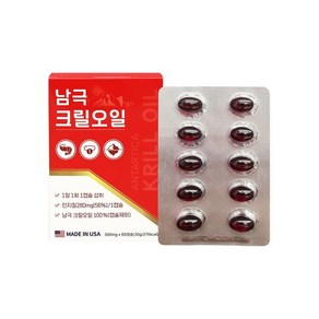 오메가 남극크릴오일 500mg x 60캡슐, 1개, 60정