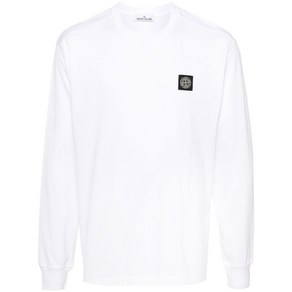 STONE ISLAND (스톤 아일랜드) 로고 패치 티셔츠