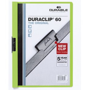 클립화일 2209 연두 60매 DURABLE