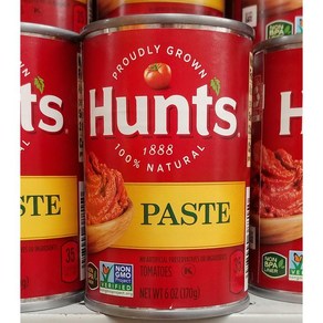 Hunts 헌트 미국수입 토마토 페이스트 통조림 (170g) x 8팩 100% Natual Paste Tomatoes, 170g x8팩, 170g