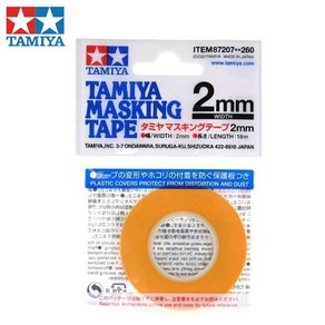 타미야 공구마스킹테이프 [87207] Tamiya Masking Tape 2mm, 1개