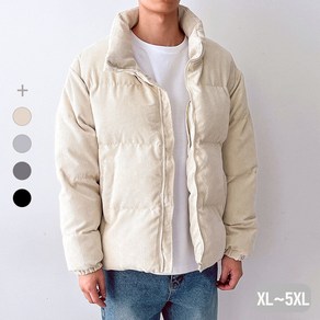 빅사이즈 오버핏 코듀로이 숏패딩/XL~5XL