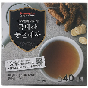 홈플러스 시그니처 국내산 둥글레차 40T(48g), 1개, 40개입, 1.2g