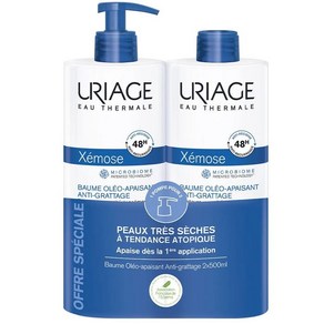 URIAGE 프랑스 정품 유리아쥬 제모스 가려움 진정 올레오 수딩 밤 500ml X2 (아토/극건성/극건조), 2개