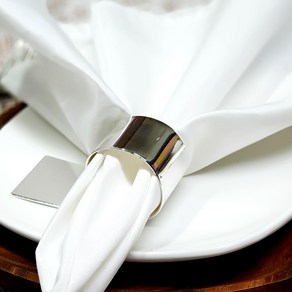 웨딩포 냅킨링 실버 메탈 S68 Napkin Ring Silve Metal, 1개