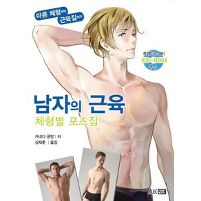 남자의 근육 체형별 포즈집:마른 체형부터 근육질까지, AK HOBBY BOOK, 카네다 공방