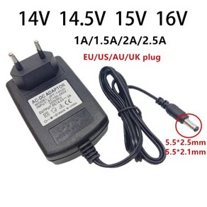 14V 14.5V 15V 16 V 전원 공급 장치 어댑터 1A 1.5A 2A 2.5A 2500mA 범용 AC/DC 어댑터 14 14.5 15 16 볼트 스위칭 어댑터