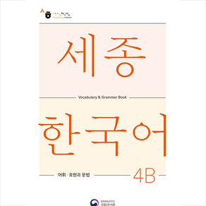 세종한국어 4B 어휘 표현과 문법(Sejong Koean Vocabulay and Gamma 4B), 공앤박