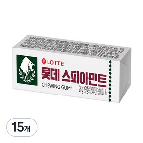 롯데웰푸드 스피아민트 껌, 26g, 15개