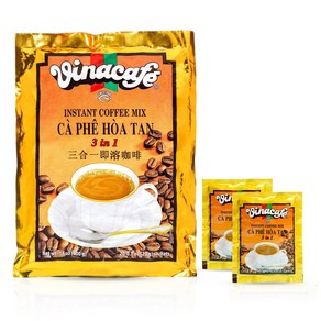 Vinacafe Instant Coffee Mix 3 in 1 (Pack of 1 20 Sachets Pe B 비나카페 인스턴트 커피 믹스 3 in 1 (1팩  가방당 20포, 28g, 14개