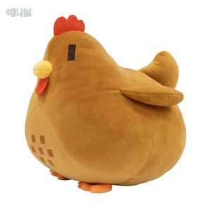 스타듀밸리 Stadew Valley Chicken 닭 인형 게임 제봉인형 쿠션인형, 20 cm, 브라운, 1개