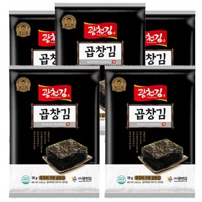 광천김 무조미 곱창김 전장김, 18g, 10개