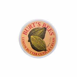 Burt's Bees 모이스처라이징 큐티클 크림 남여공용 건성용 100% 천연 레몬 버터 함유 17g 핸드 스킨 케어 발렌타인 선물