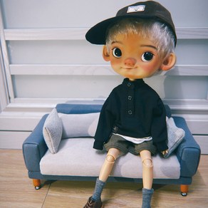 Qbebi BJD 인형 1/6 귀여운 표현 풀세트 애니메이션 블라이스 폴리 포켓 소녀용 선물, Nomal Skin NudeDoll, Pii, 1개