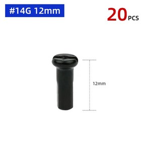 황동 스포크 니플 도로 자전거 전자 스쿠터 캡 너트 구리 부품, 5.14G 12mm Black 2..