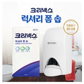 크리넥스 퓨어폼솝 플로랄향 무향 거품비누 전용용기 1L, 퓨어폼솝 플로랄향 1L, 1개