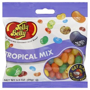 Jelly Belly 66115 3.5 Oz. Jelly Belly Topical Mix 1 Bag Cas 젤리 벨리 66115 3.5온스. 젤리벨리 트로피컬 믹스 1 가방 케이, 1개, 99g