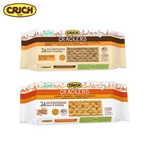크릭 곡물 참깨 크래커+크릭 통밀크래커, 1세트, 500g